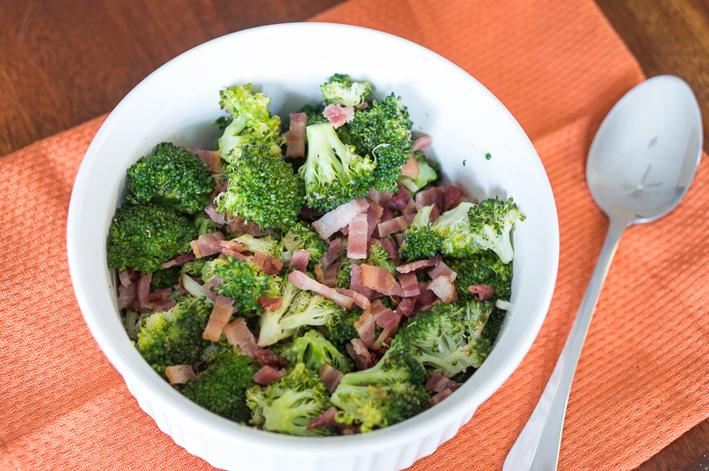 Roasted Broccoli with Bacon Delicious Meets Healthy