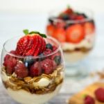 Yogurt with Berries and Pecans