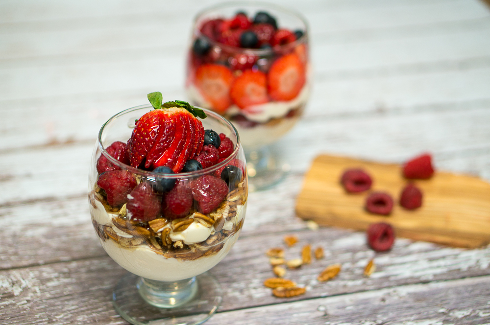 Yogurt with Berries and Pecans Delicious Meets Healthy