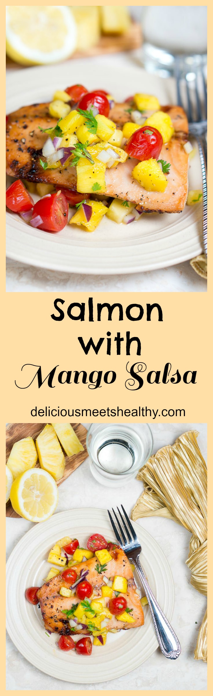 salmon with mango salsa