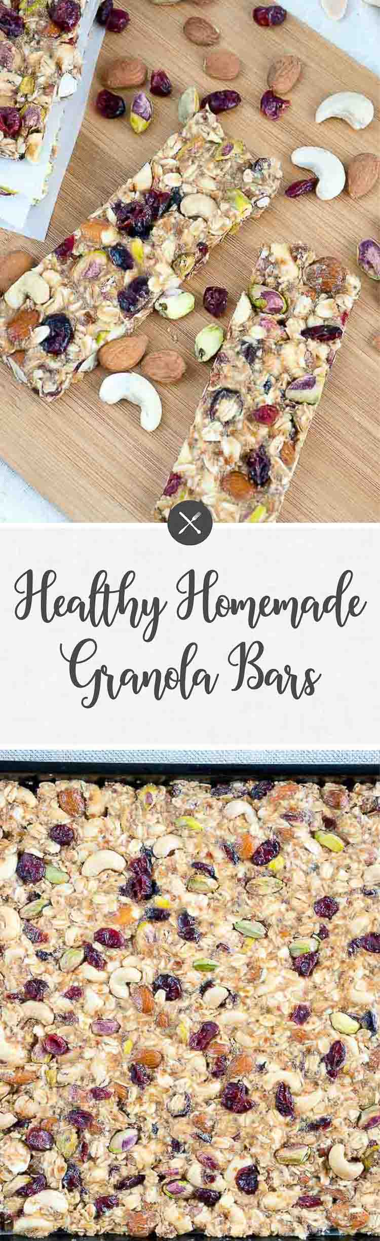 Healthy Homemade Granola Bars Delicious Meets Healthy