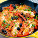 One Skillet Tilapia Veracruz | www.deliciousmeetshealthy.com