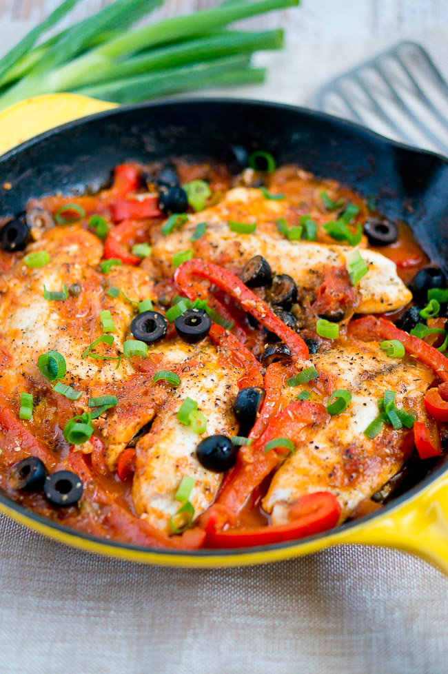 One Skillet Tilapia Veracruz Delicious Meets Healthy