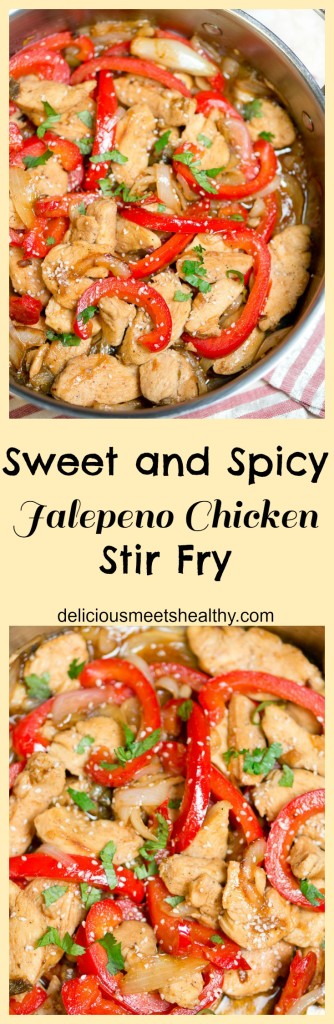 Sweet and Spicy Jalepeno Chicken Stir Fry