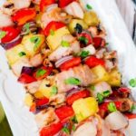 Bacon pineapple chicken kebabs