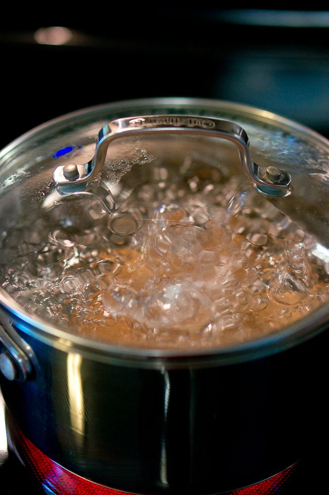 eggs boiling in water
