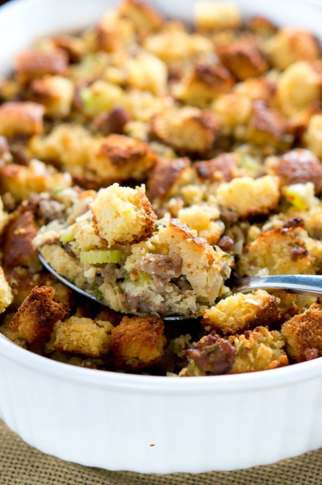 Cornbread and Sausage Stuffing Delicious Meets Healthy