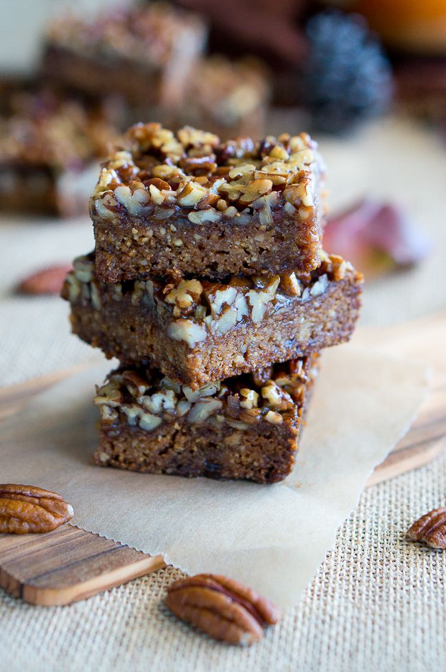 Paleo Pecan Pie Bars
