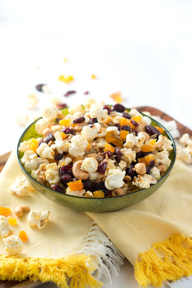 Healthy Popcorn Trail Mix