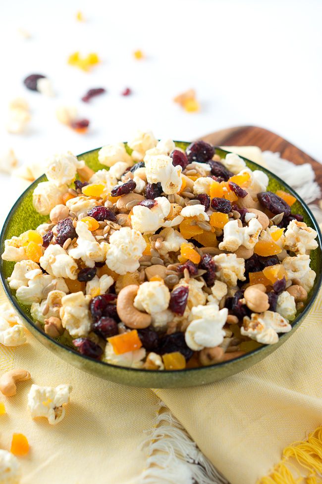 Healthy Popcorn Trail Mix
