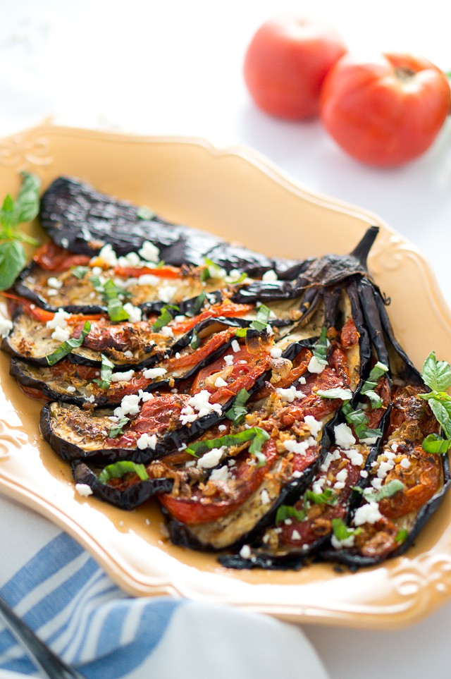Roasted Eggplant Fan | Delicious Meets Healthy
