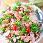 Salmon Quinoa and Kale Salad