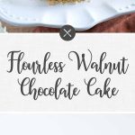 Flourless Walnut Chocolate Cake