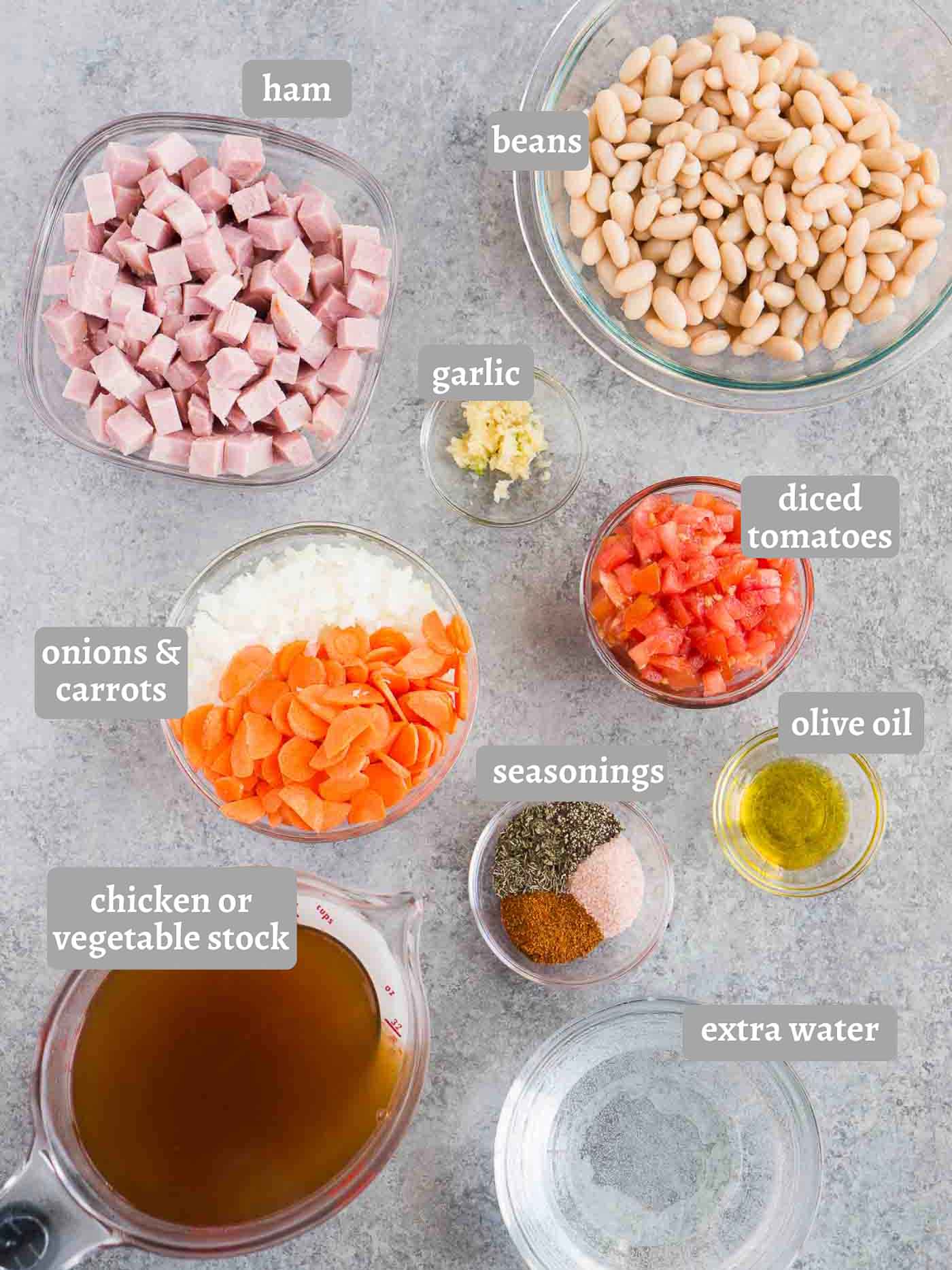 ham and white bean soup ingredients