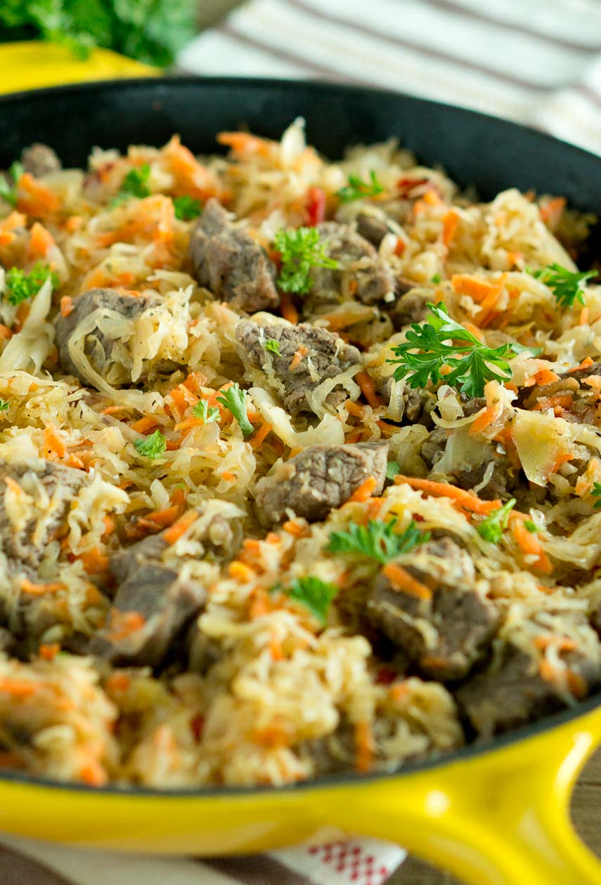 Beef and Cabbage Skillet