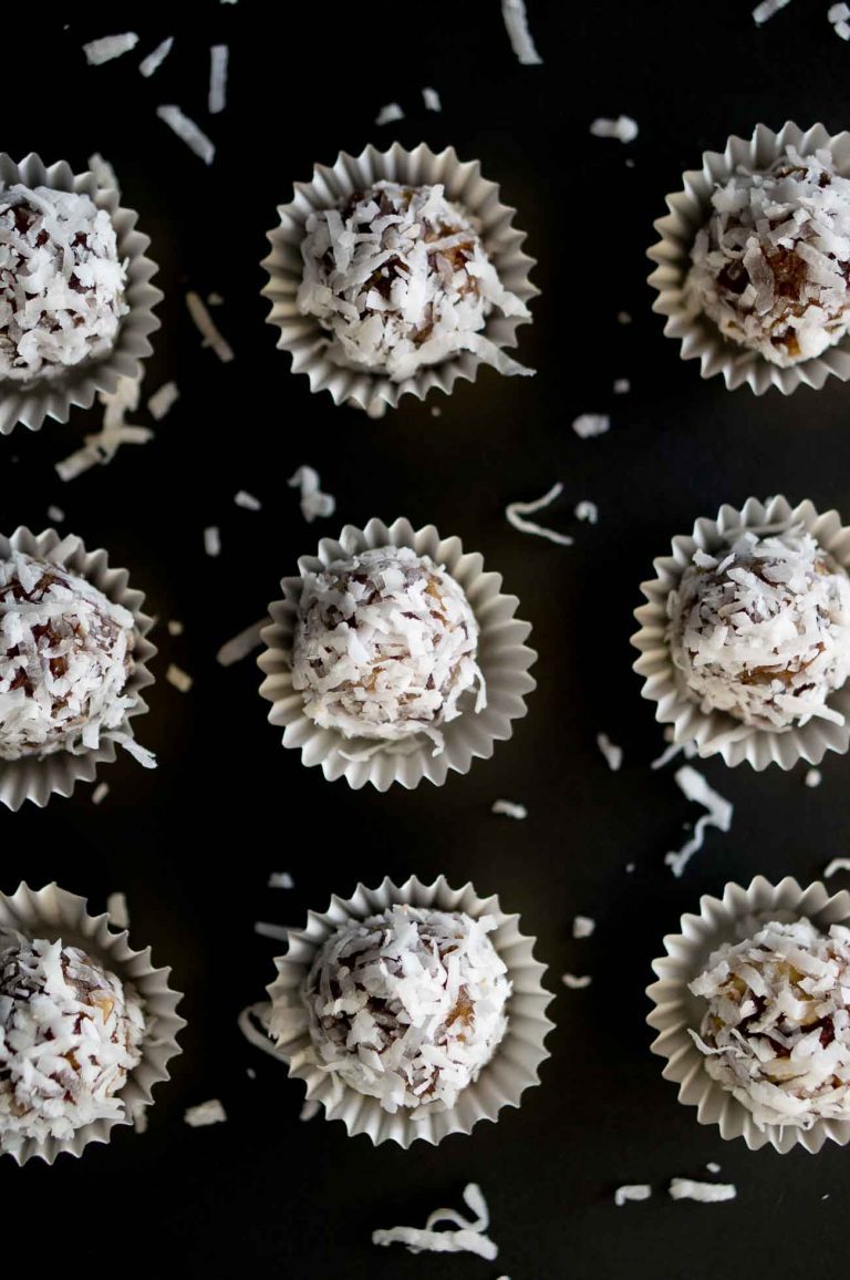 Healthy No Bake Coconut Date Bites Delicious Meets Healthy