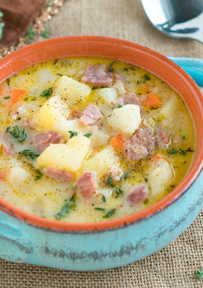 Instant Pot Ham and Potato Soup-1