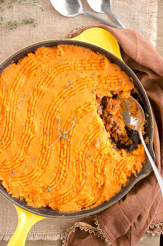 Cottage Pie with Sweet Potatoes (Paleo, Whole30)