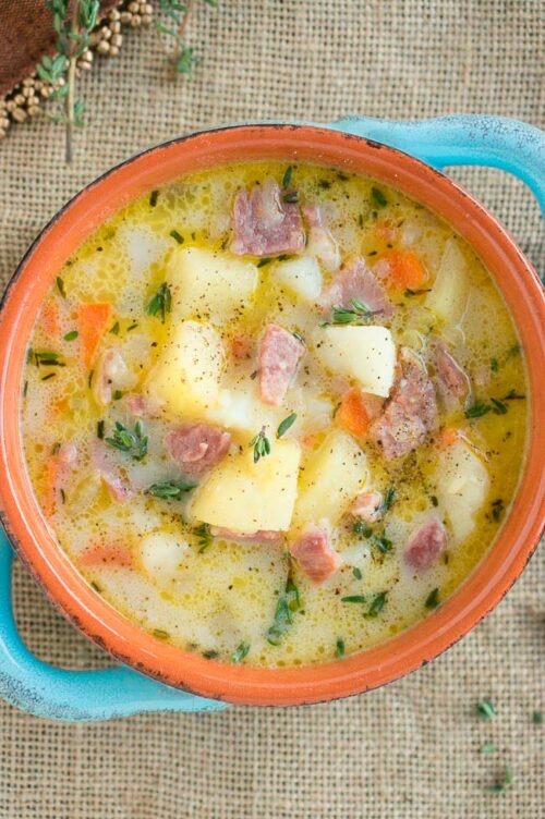 Instant Pot Ham and Potato Soup Delicious Meets Healthy