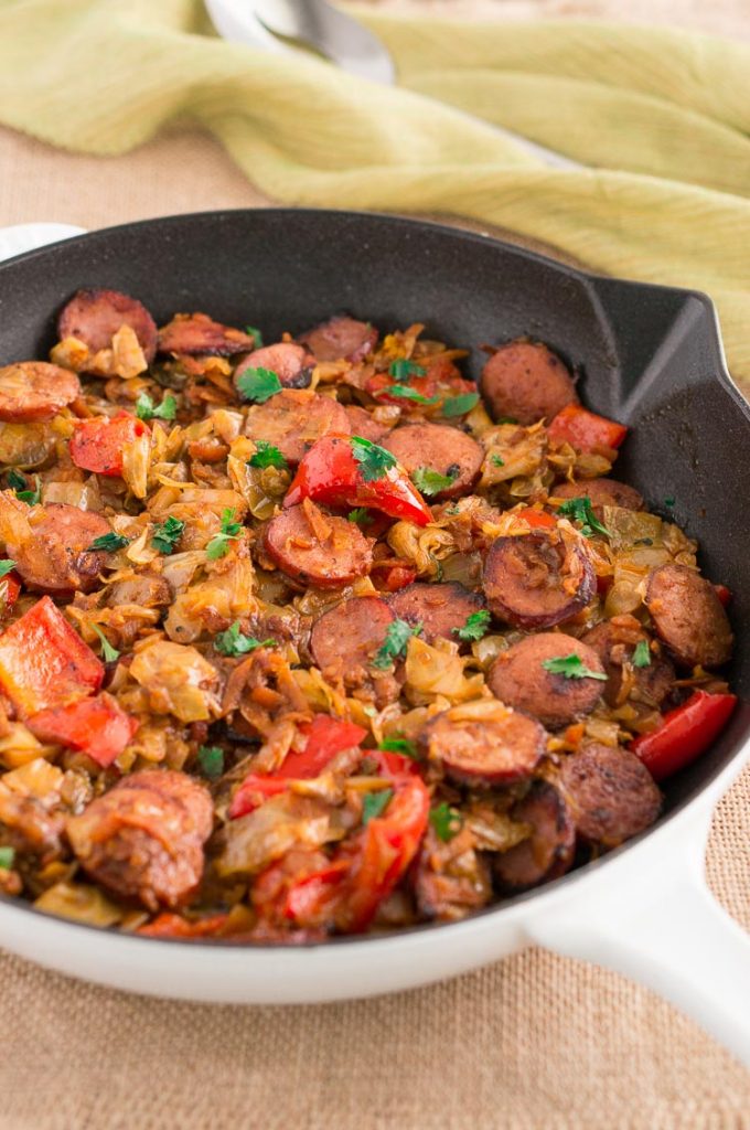 Cabbage and Sausage Skillet Recipe