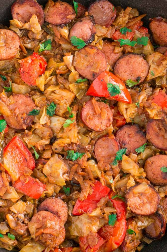 Low Carb Cabbage and Sausage
