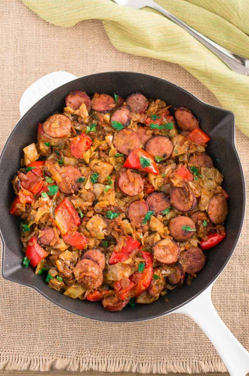 Cabbage and Sausage Recipe (Low Carb, Whole30) Delicious Meets Healthy