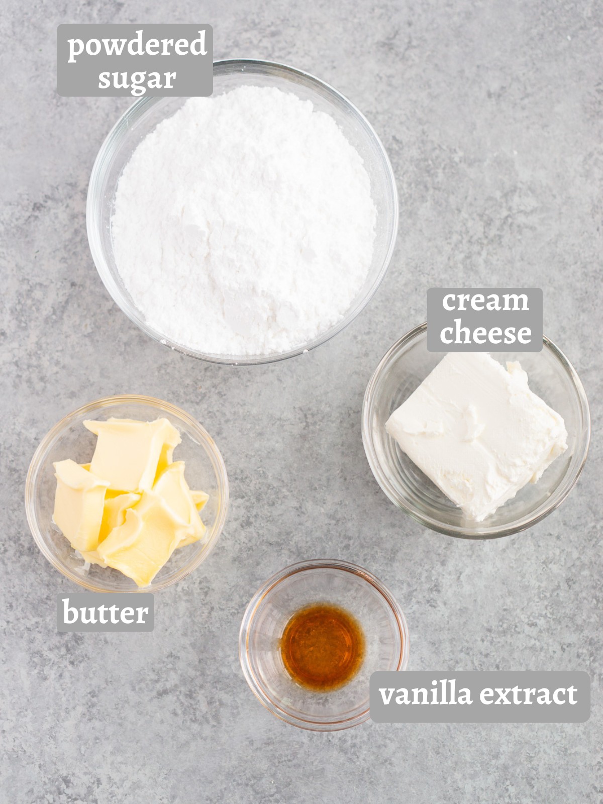 cream cheese frosting ingredients