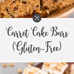 gluten-free carrot cake bars
