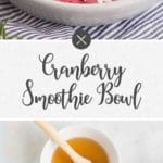 Cranberry Smoothie in a bowl