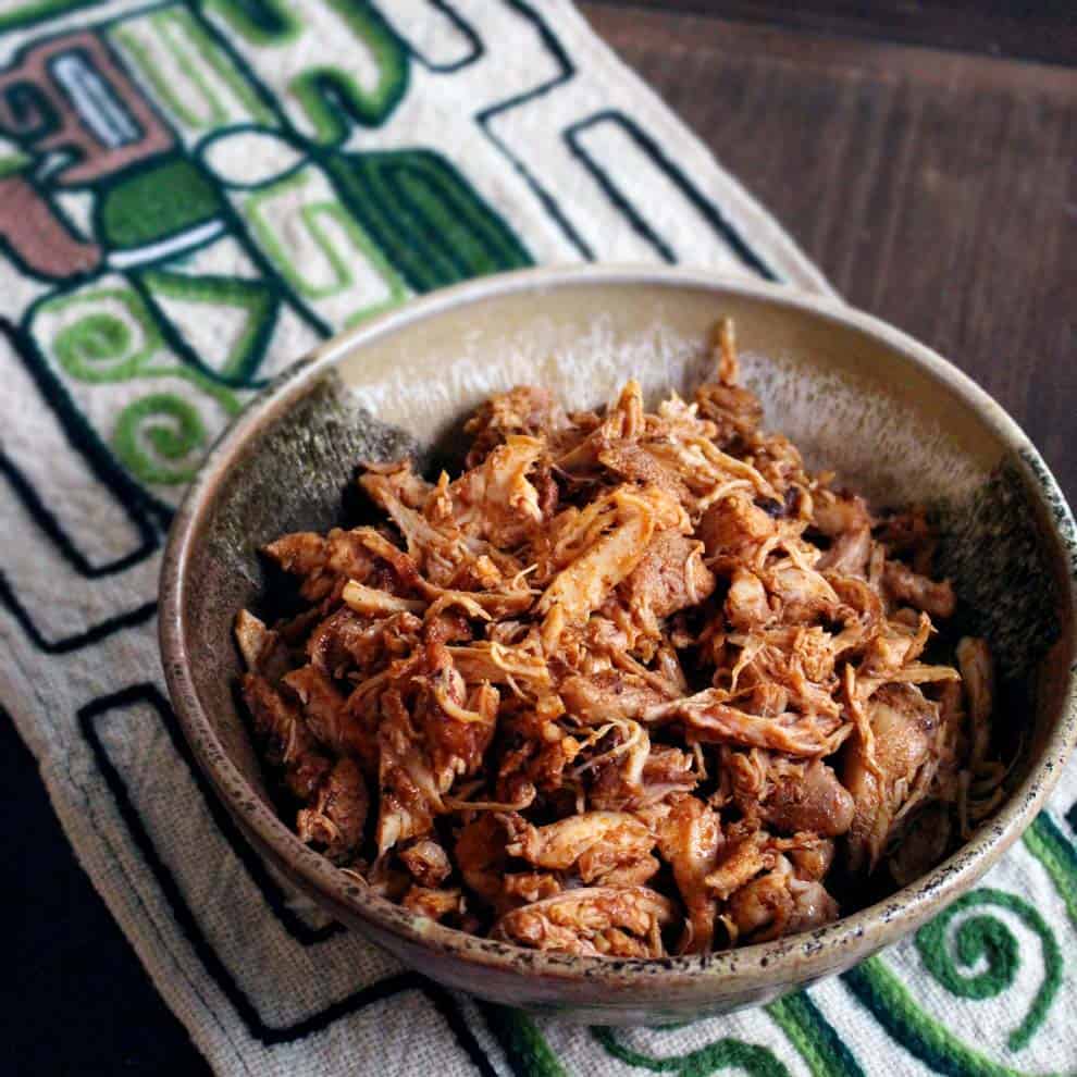healthy freezer meals - Smoky Mexican Pulled Chicken