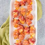 bacon wrapped pineapple appetizer
