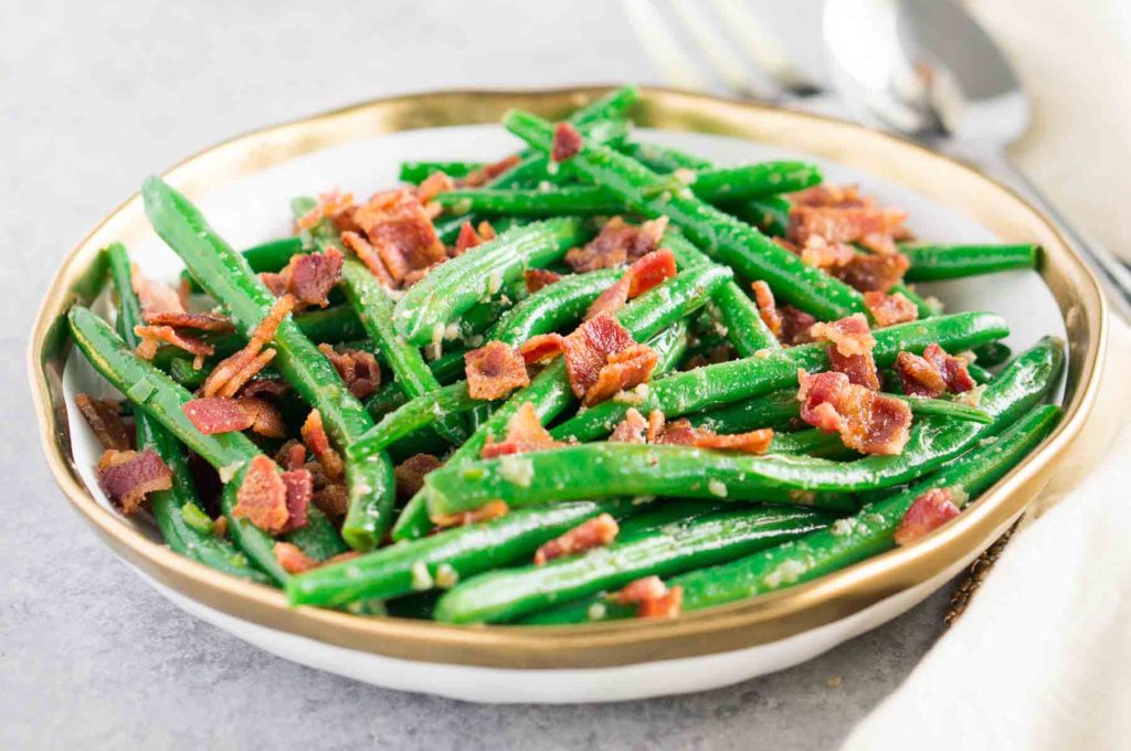 bacon garlic green beans