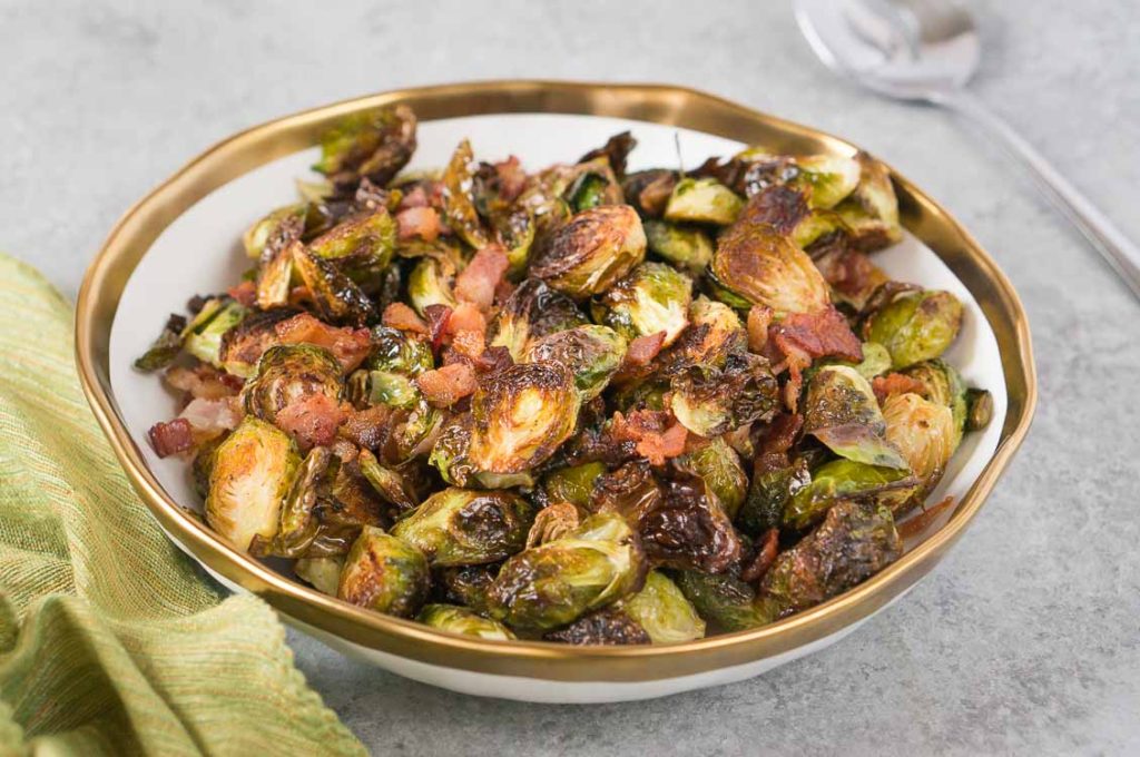 Roasted Brussels Sprouts with Bacon Delicious Meets Healthy
