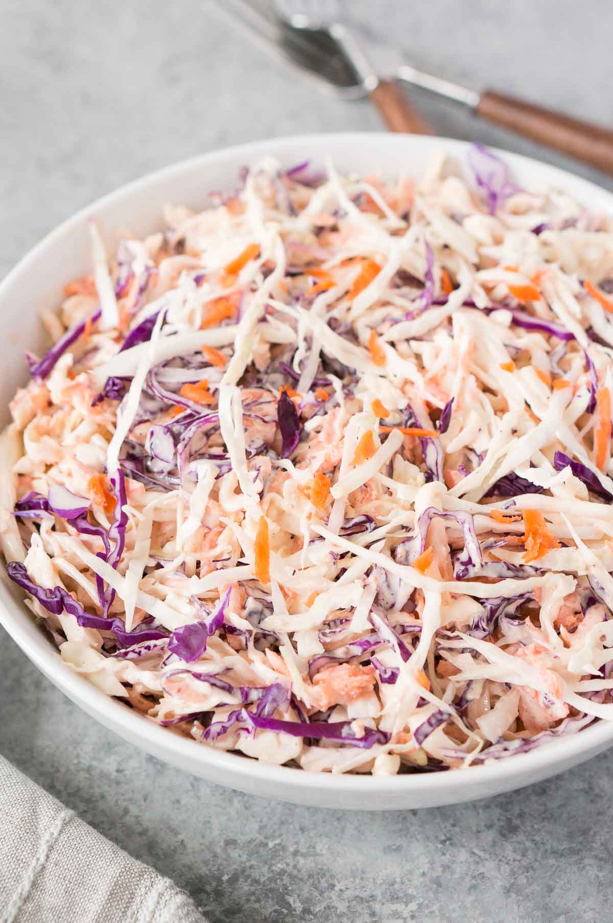 Classic coleslaw - close up