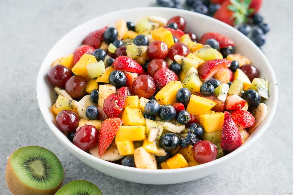 Fruit Salad with Honey Lime Dressing Delicious Meets Healthy