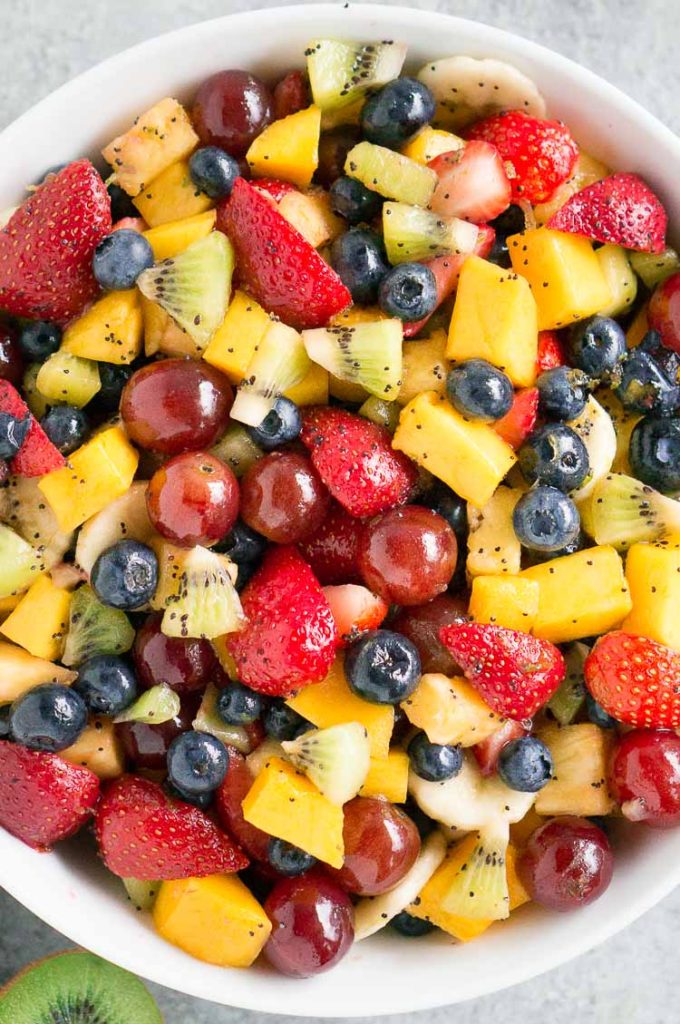Fruit Salad with Honey Lime Dressing Delicious Meets Healthy