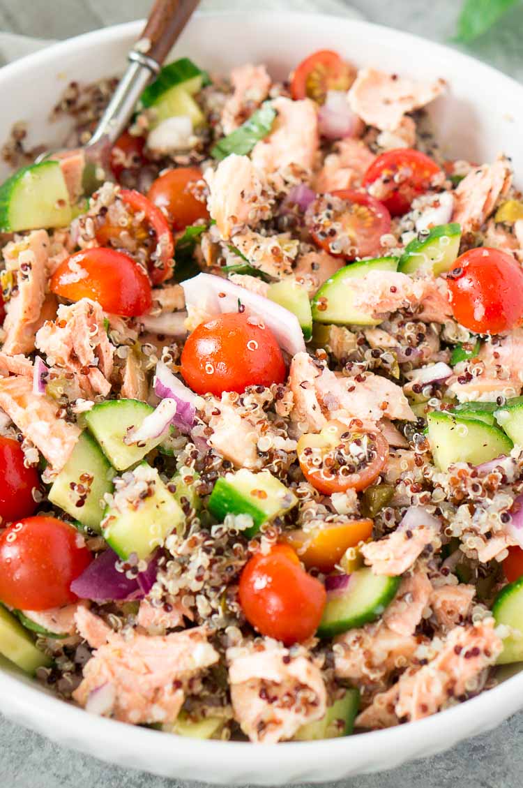 Quinoa Salmon Salad