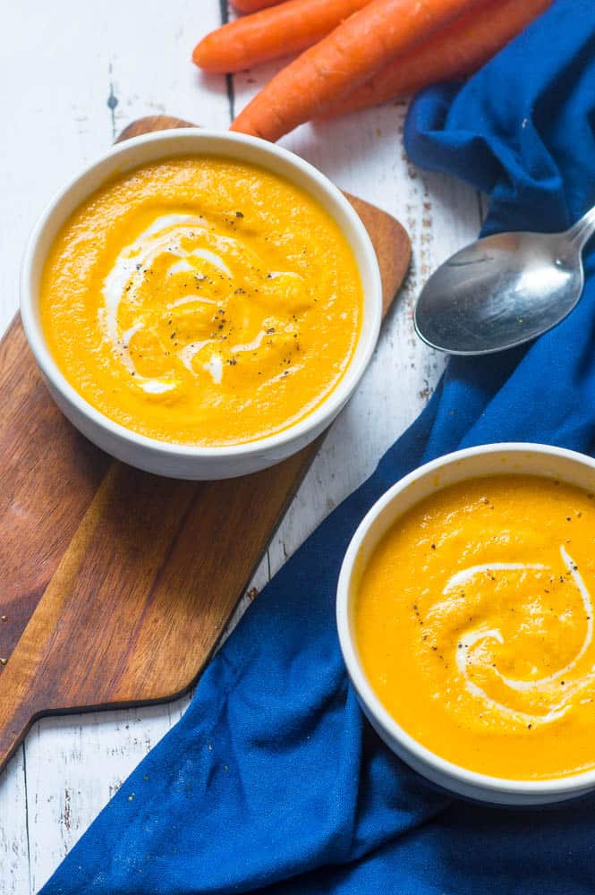 Vegan Carrot Ginger Soup - Meal Prep