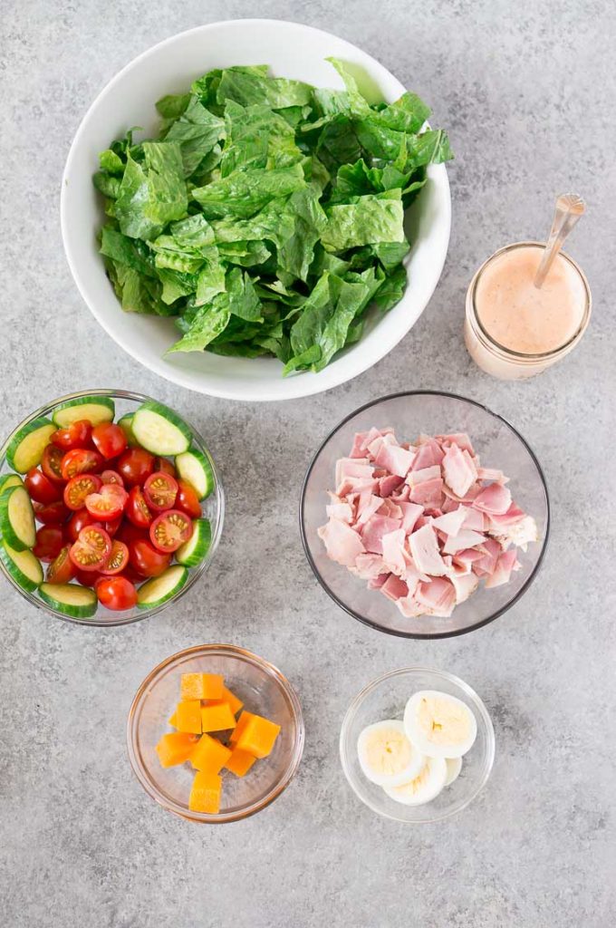 Chef Salad Recipe (Healthy Lunch) Delicious Meets Healthy