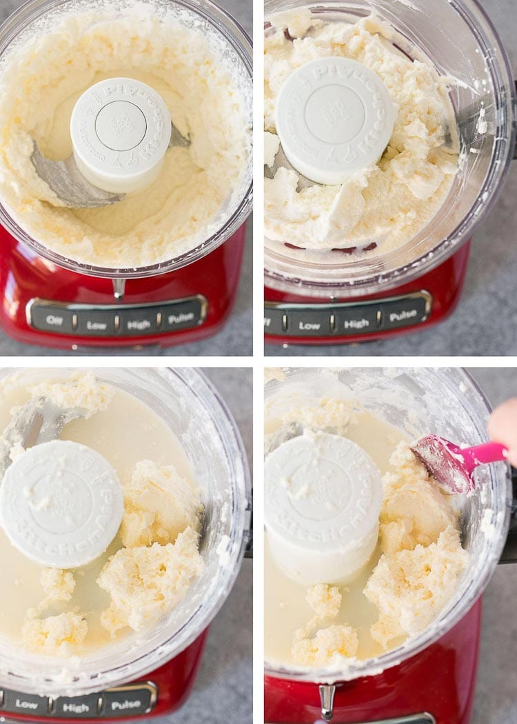 how to make butter with cream in a food processor