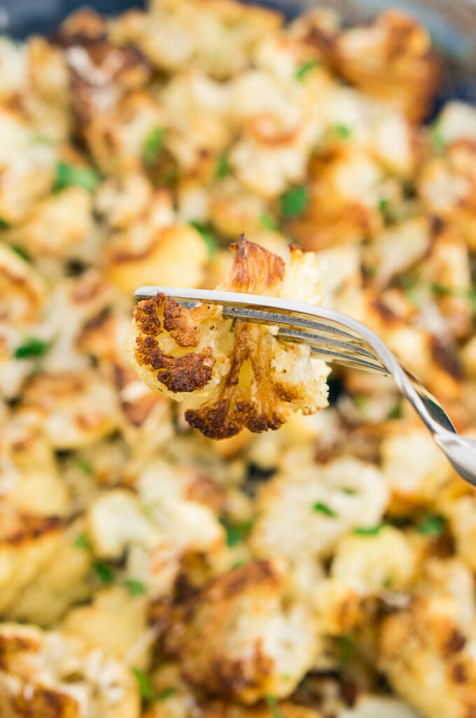 Roasted Garlic Cauliflower Delicious Meets Healthy
