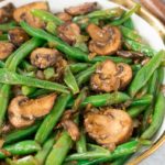 easy green beans and mushrooms