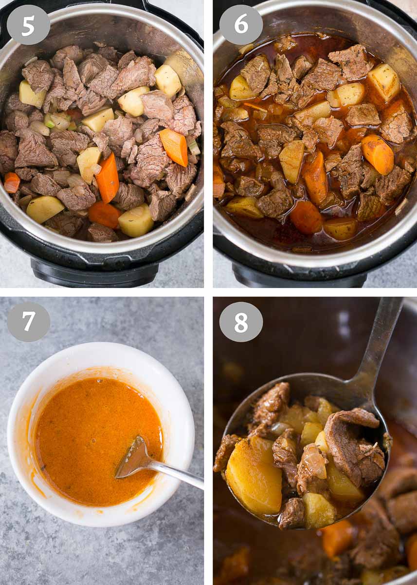 making beef stew in the instant pot