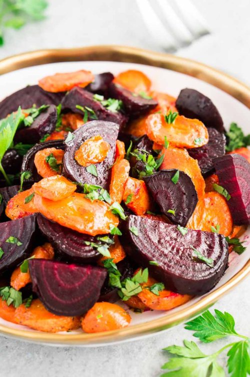 Roasted Beets and Carrots Delicious Meets Healthy