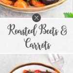 roasted beets and carrots - long pin