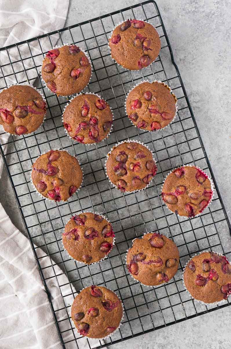 gluten-free orange cranberry muffins