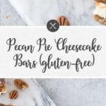 pecan pie cheesecake bars - long pin