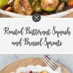 roasted butternut squash and brussel sprouts - long pin