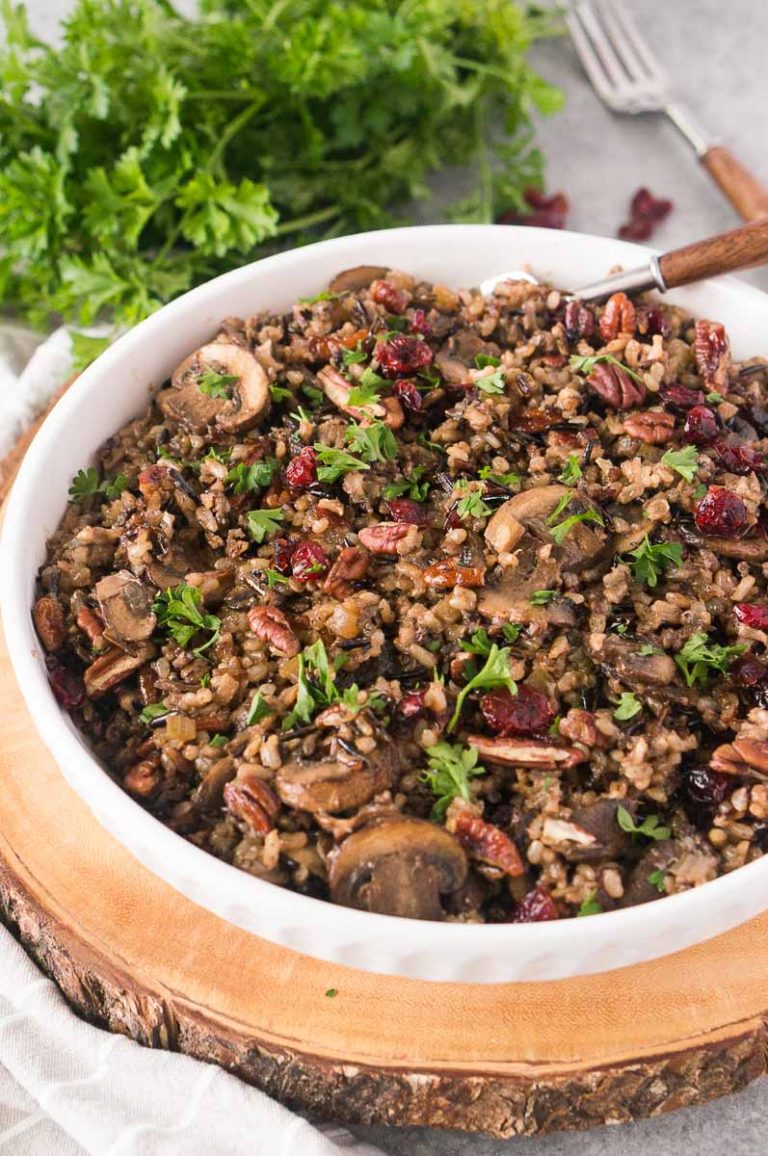 Wild Rice Pilaf with Mushrooms with Mushrooms Delicious Meets Healthy
