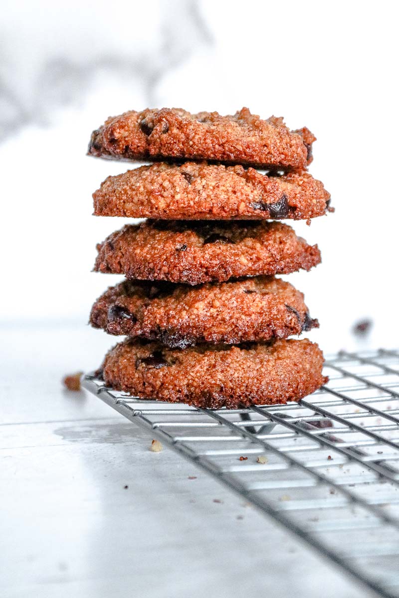 stacked low cab keto chocolate cookies